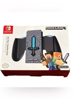 Minecraft Diamond Sword PowerA Joy-Con Grip Nintendo Switch NEW RARE HTF